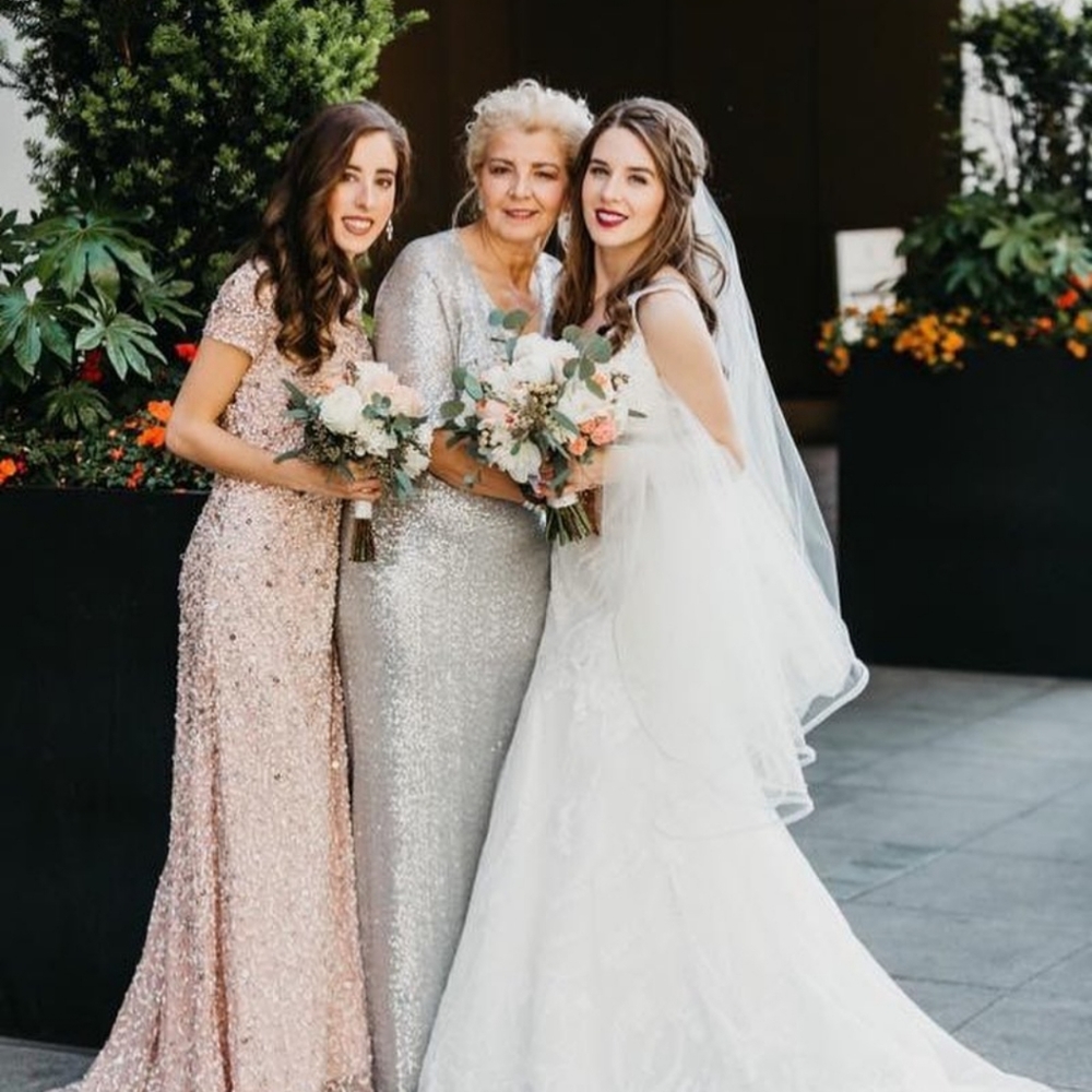 Sequin Cape Dress